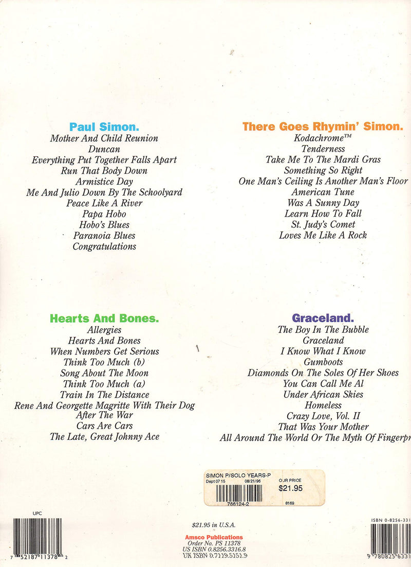 Classic Paul Simon  The Solo Years,Used