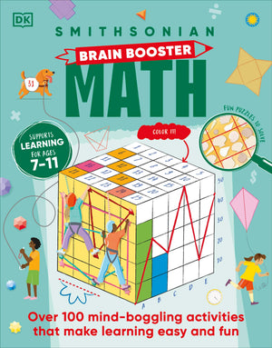 Brain Boost Math: Explore The Magic Of Numbers With Over 100 Great Activities And Puzzles (Dk Brain Booster),Used