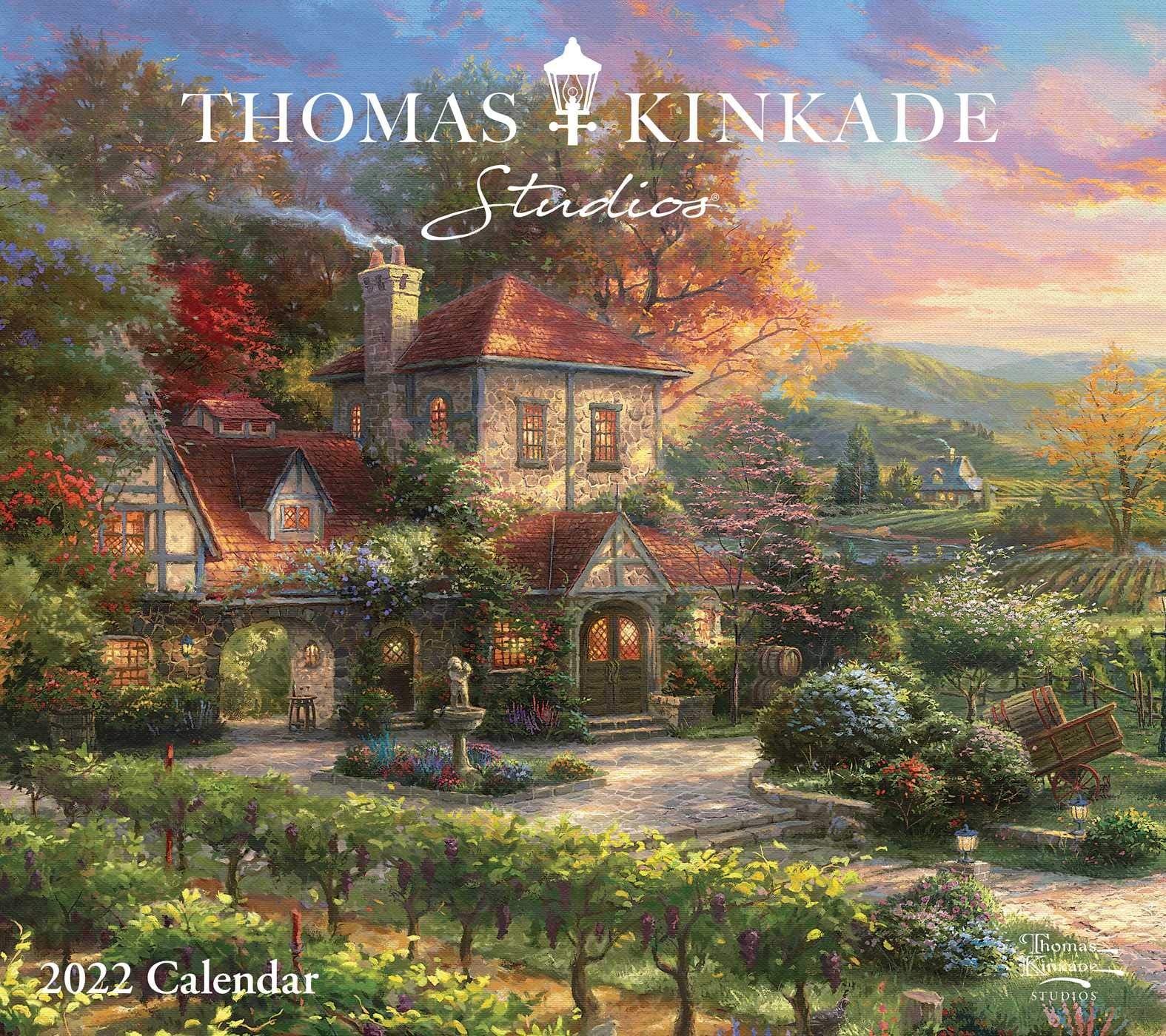 Thomas Kinkade Studios 2022 Deluxe Wall Calendar,Used