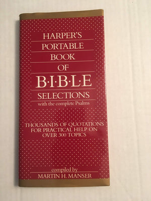 Harper's Portable Book of Bible Selections with Complete Psalms - Ideal for Devotion and Study, Perfect for All Ages