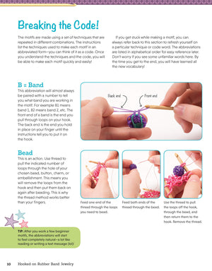 Hooked on Rubber Band Jewelry: 12 OfftheLoom Designs for Bracelets, Necklaces, and Other Accessories (Design Originals) Easy S,Used
