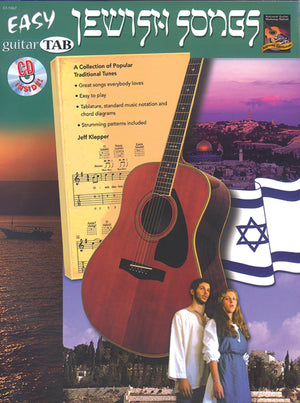 Easy Jewish Songs: A Collection of Popular Traditional Tunes (Guitar TAB), Book & CD,New