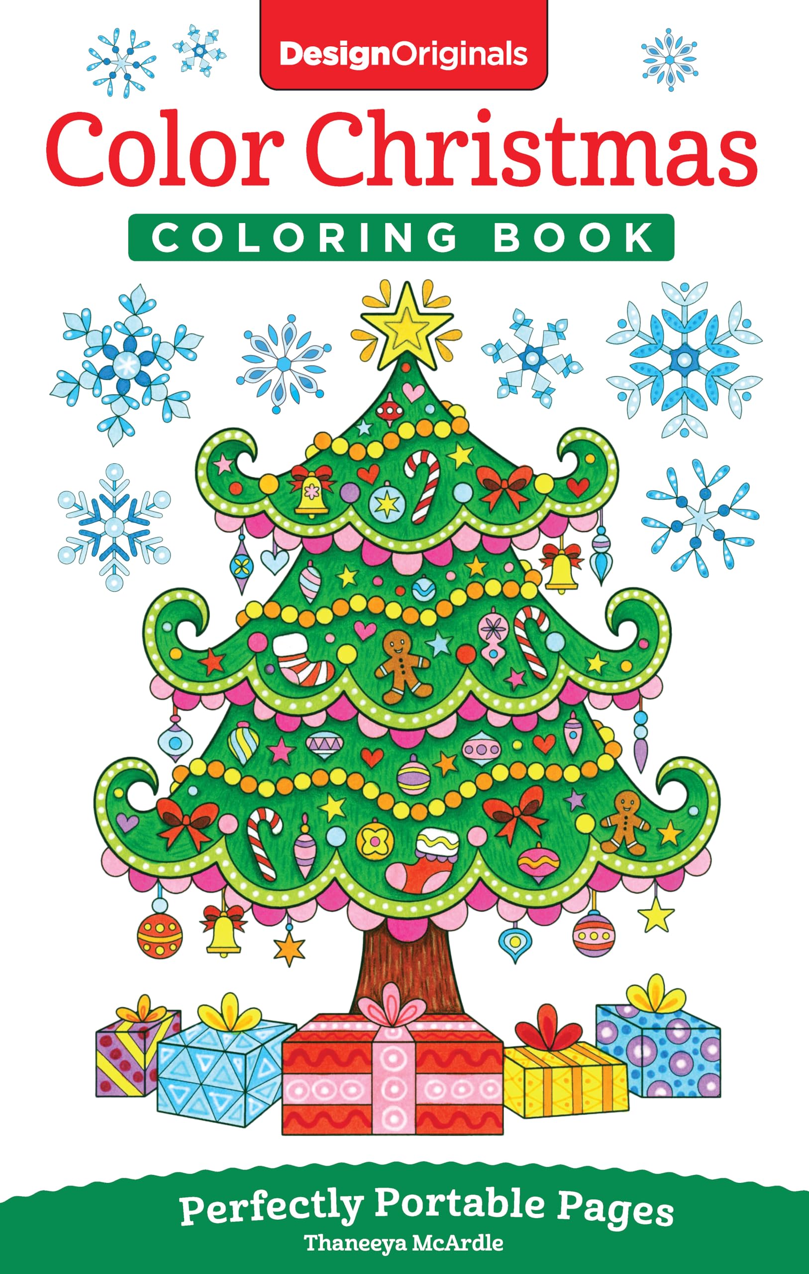 Color Christmas Coloring Book: Perfectly Portable Pages (OnTheGo!) (Design Originals) Holiday Art Designs on HighQuality Perf
