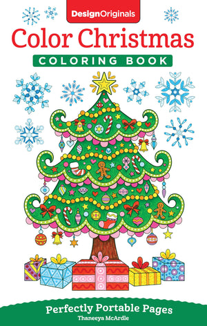 Color Christmas Coloring Book: Perfectly Portable Pages (OnTheGo!) (Design Originals) Holiday Art Designs on HighQuality Perf