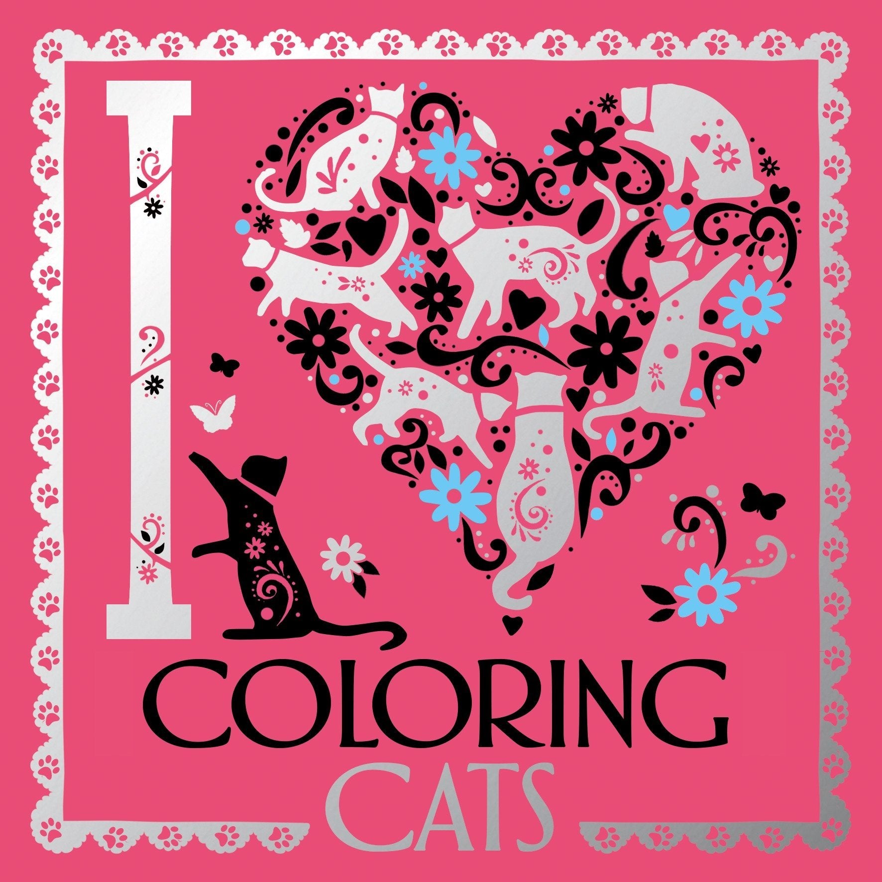 I Heart Coloring Cats,Used