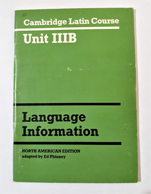 Cambridge Latin Course, Unit 3B: Language Information, North American Edition,Used