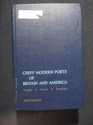 Chief Modern Poets of Britain and America,Used