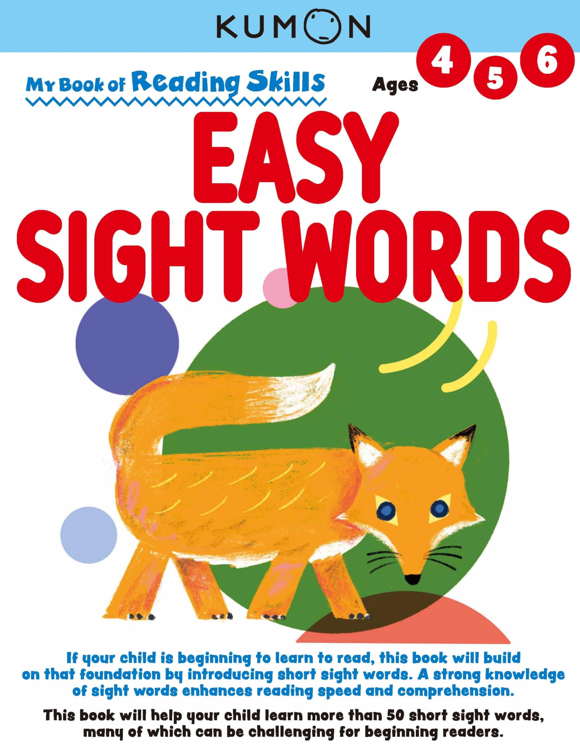 Kumon My Book Of Reading Skills: Easy Sight Words,Used