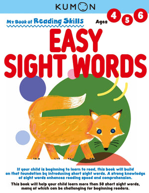 Kumon My Book Of Reading Skills: Easy Sight Words,Used