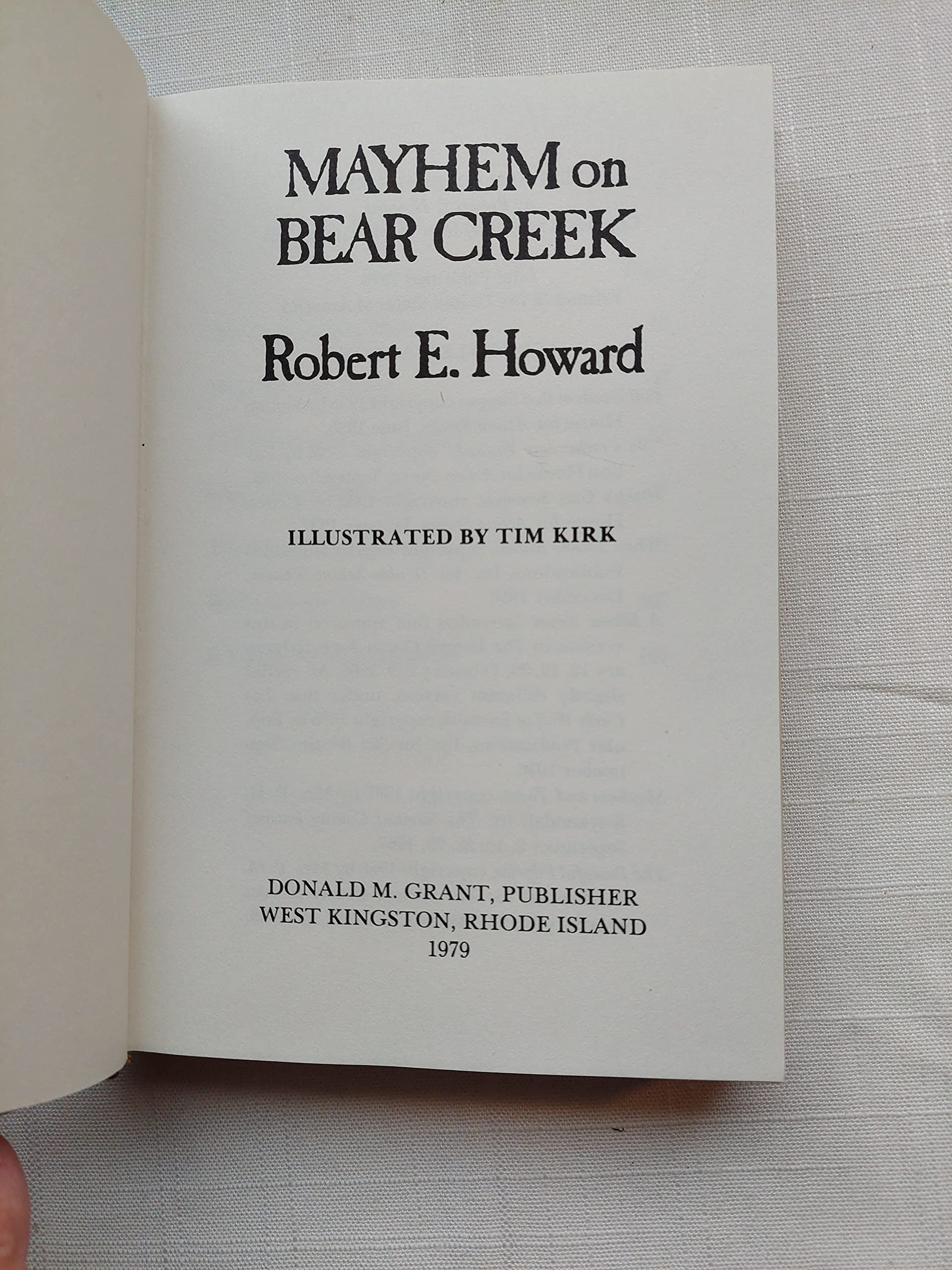 Mayhem on Bear Creek,Used