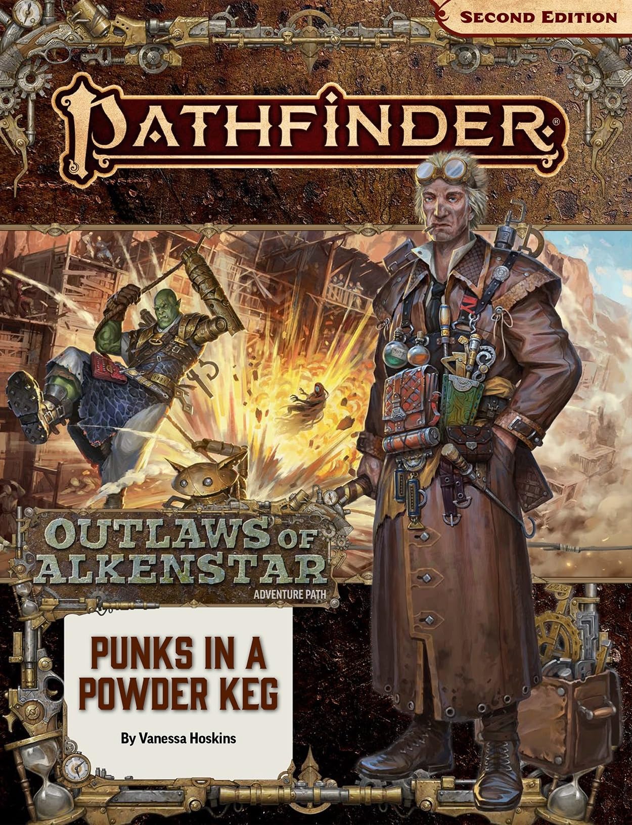 Pathfinder Adventure Path: Punks in a Powderkeg (Outlaws of Alkenstar 1 of 3) (P2) (PATHFINDER ADV PATH OUTLAWS ALKENSTAR 1 (P2),Used