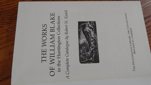 The Works of William Blake in the Huntington Collections (Huntington Library Publications),Used