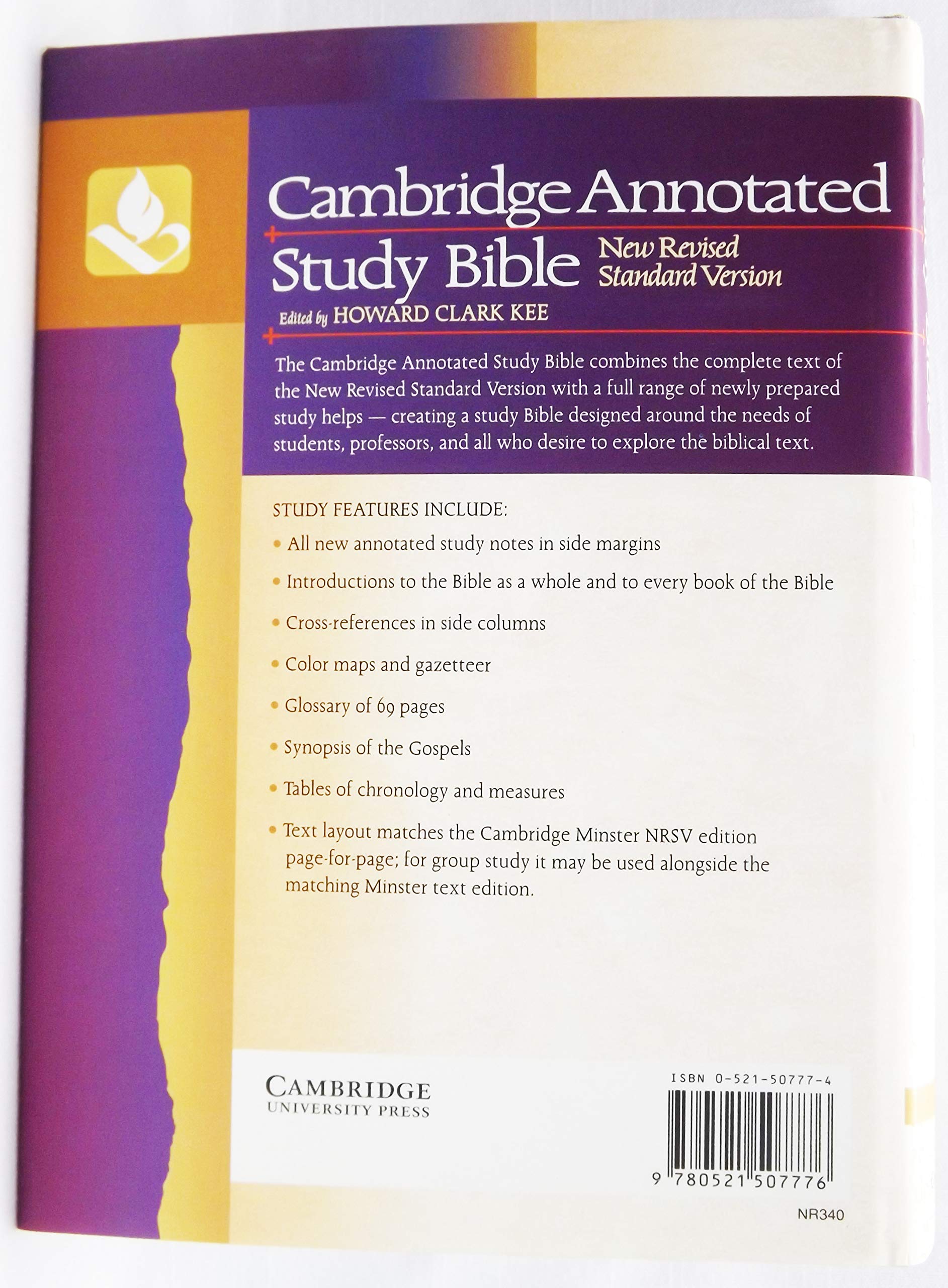 Cambridge Annotated Study Bible (New Revised Standard Version),Used