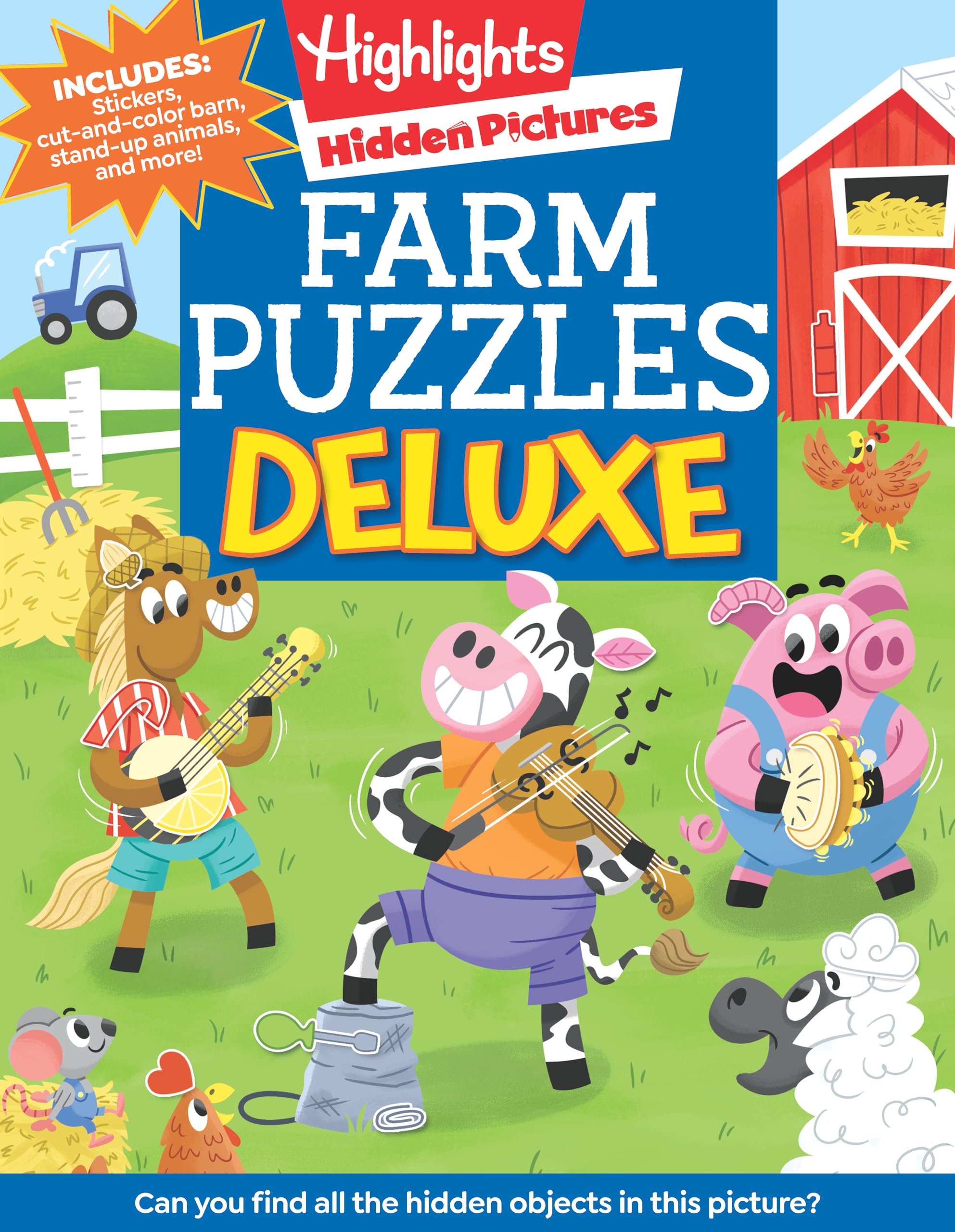 Farm Puzzles Deluxe (Highlights Hidden Pictures),Used