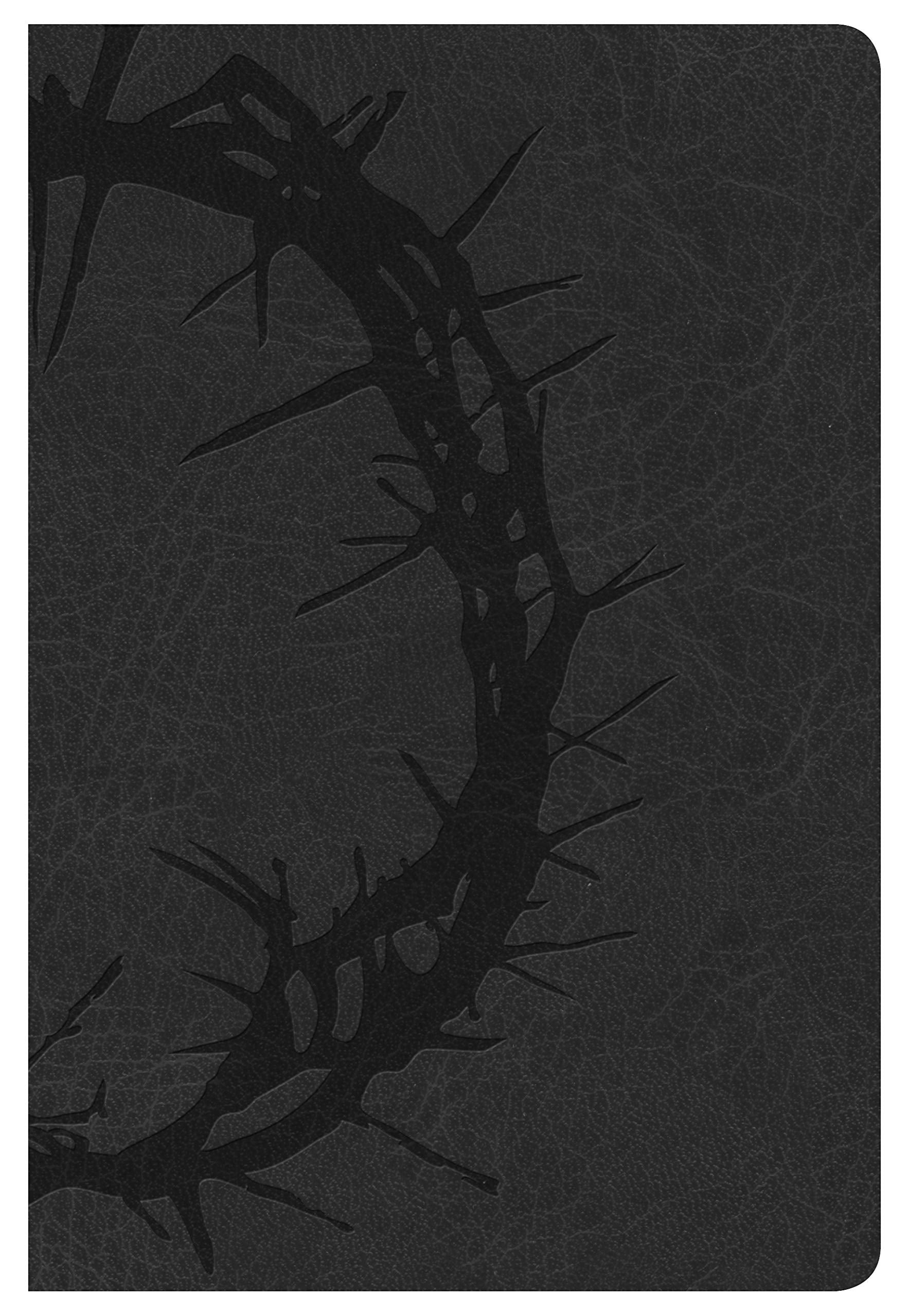 NKJV Large Print Personal Size Reference Bible, Charcoal LeatherTouch,New