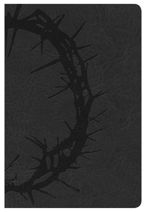 NKJV Large Print Personal Size Reference Bible, Charcoal LeatherTouch,New