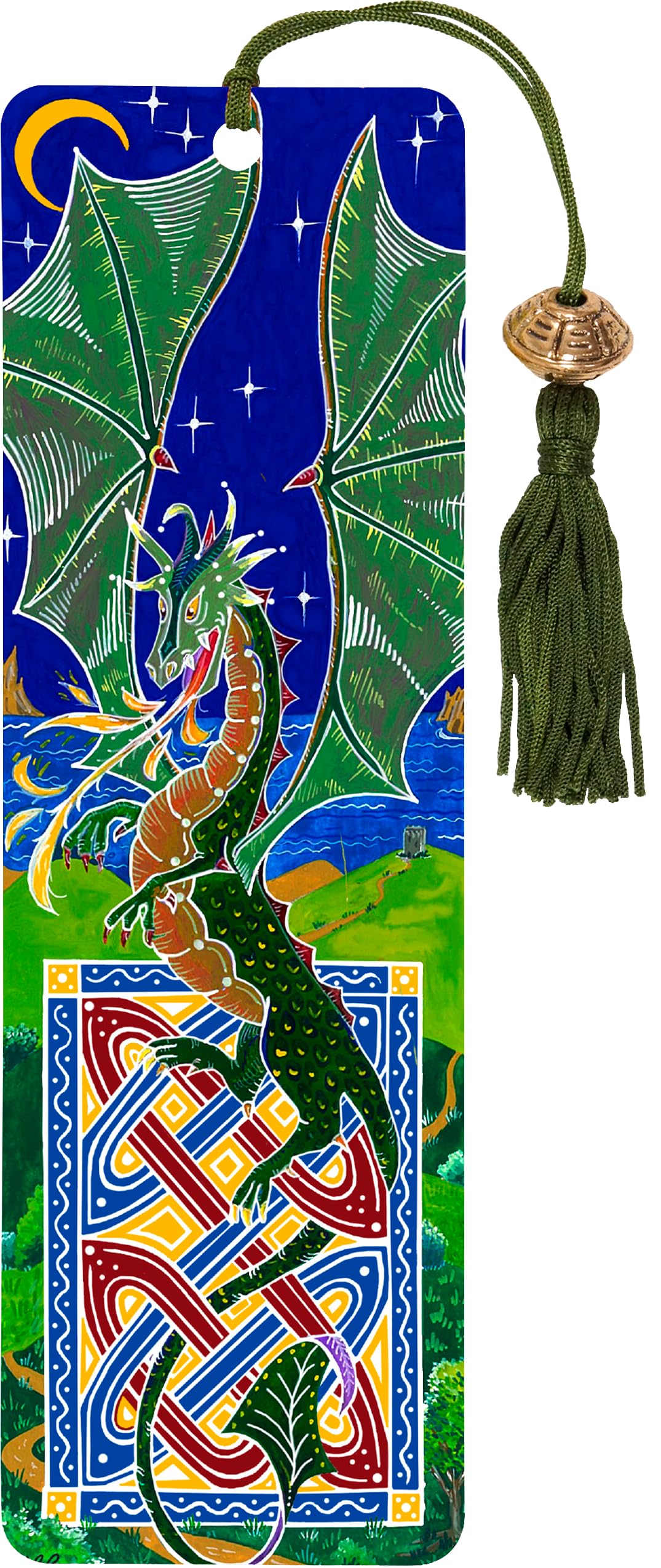 Dragon Beaded Bookmark,Used