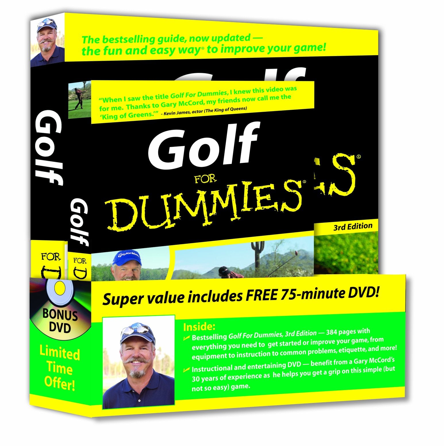 Golf For Dummies, DVD Bundle,Used