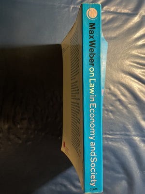 Max Weber On Law In Economy And Society,Used