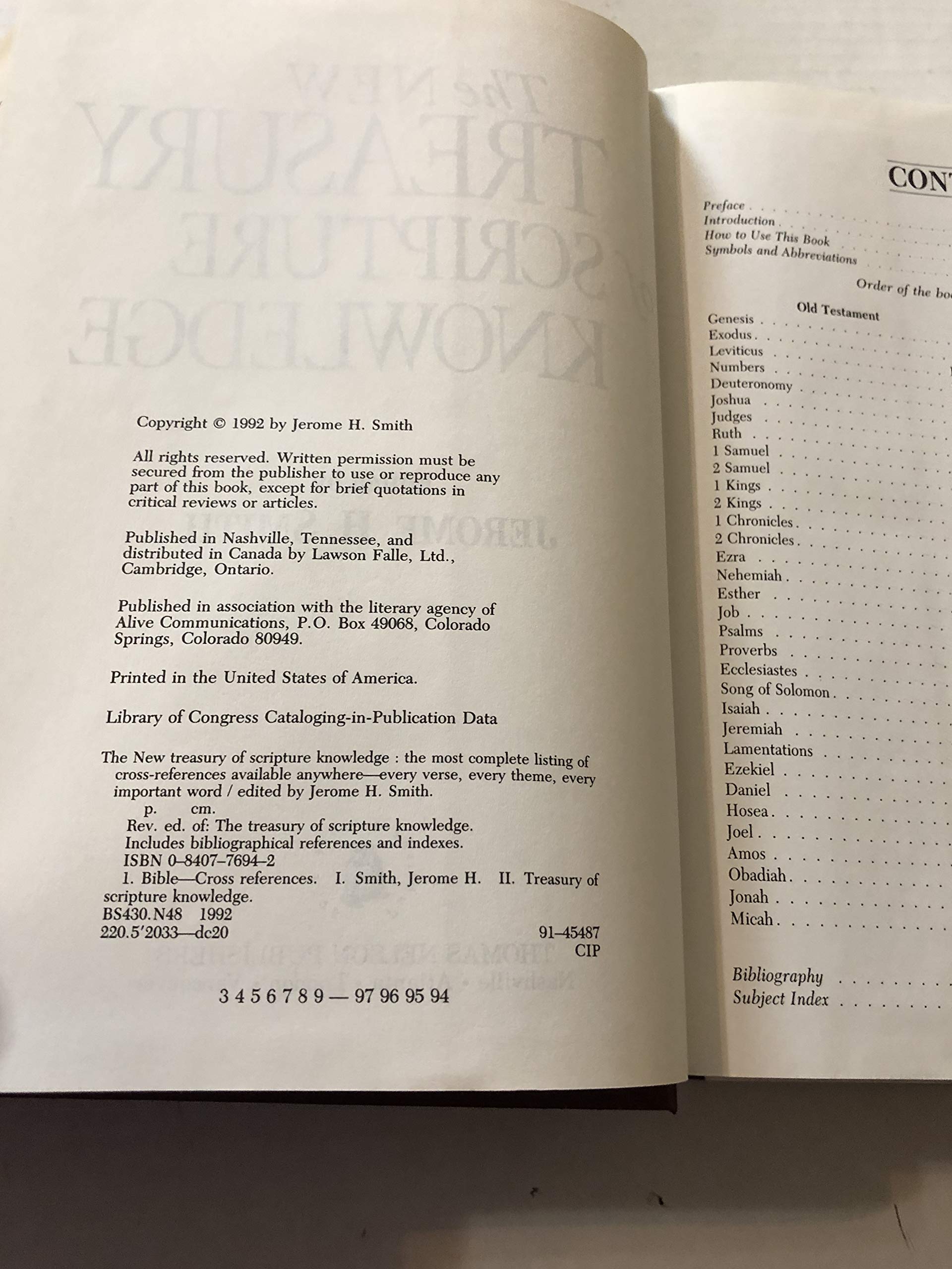 The New Treasury of Scripture Knowledge,Used