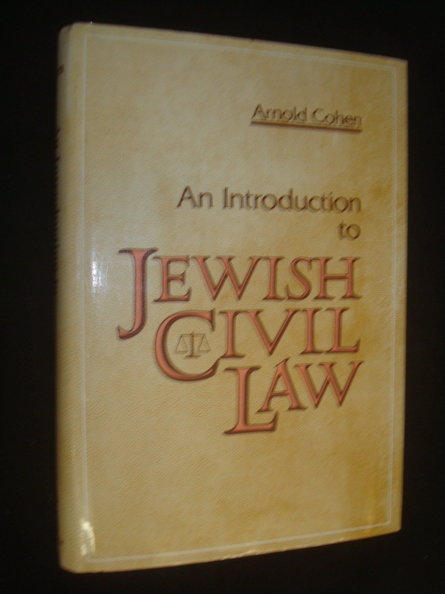 Introduction to Jewish Civil Law,Used