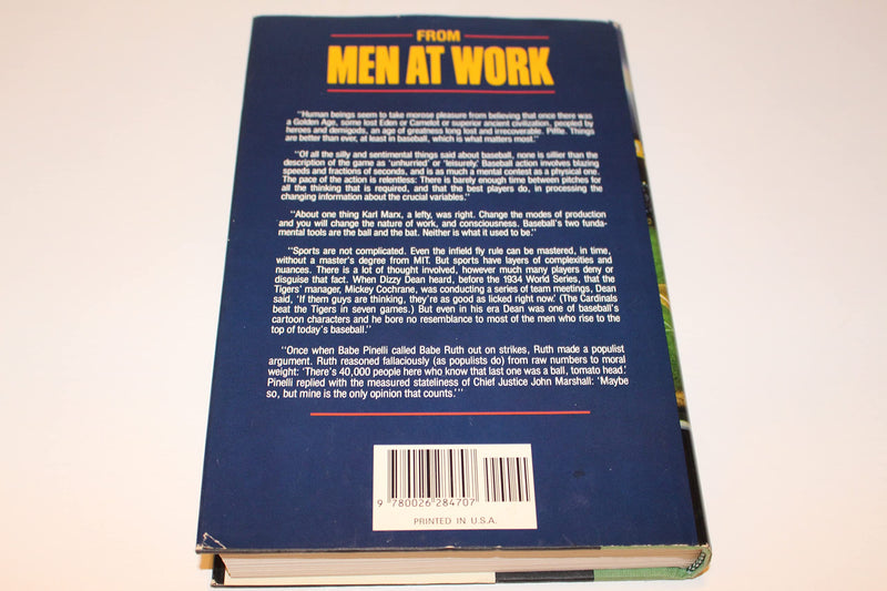 Men at Work: The Craft of Baseball,Used