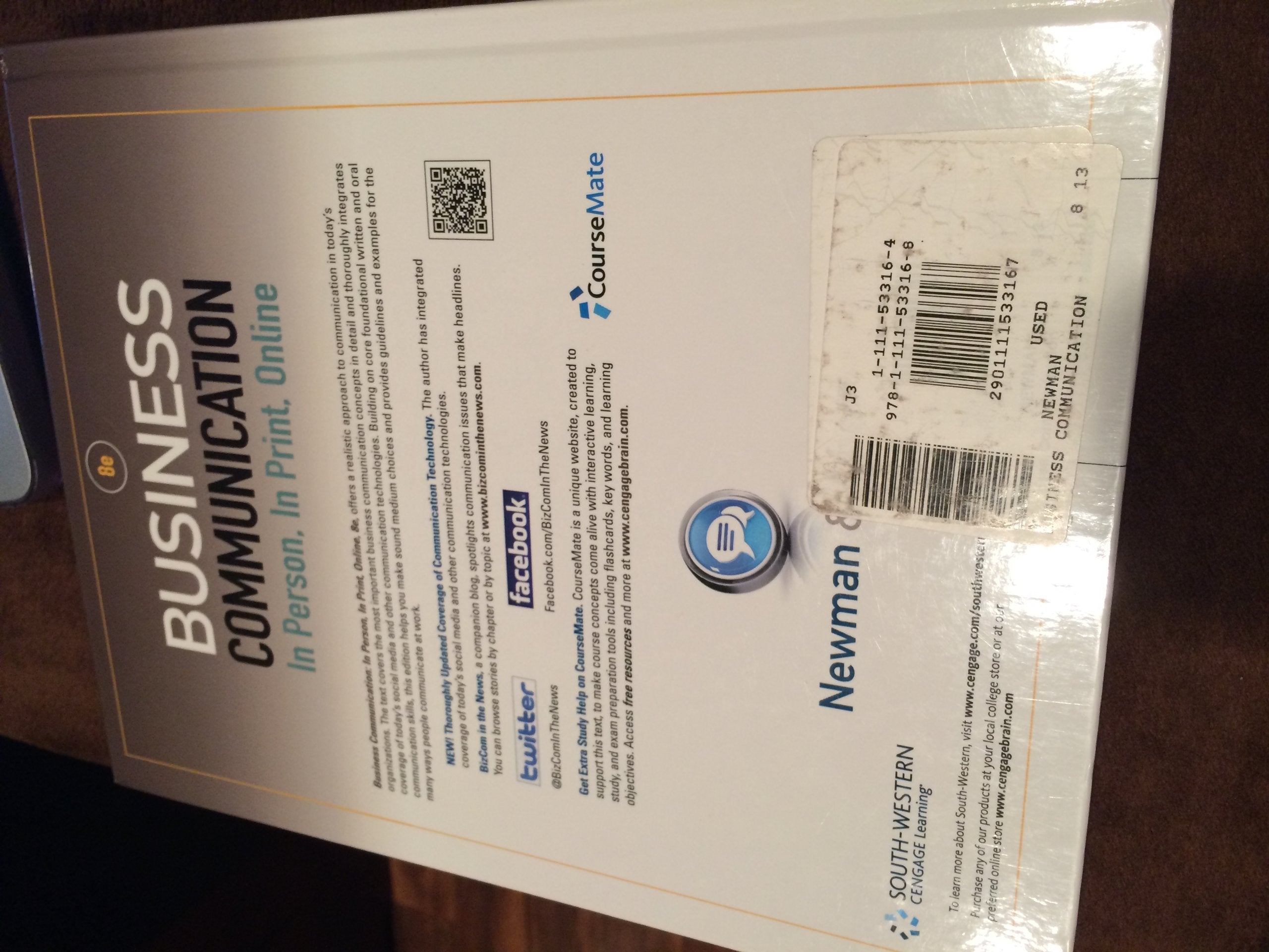 Business Communication: In Person, In Print, Online,Used