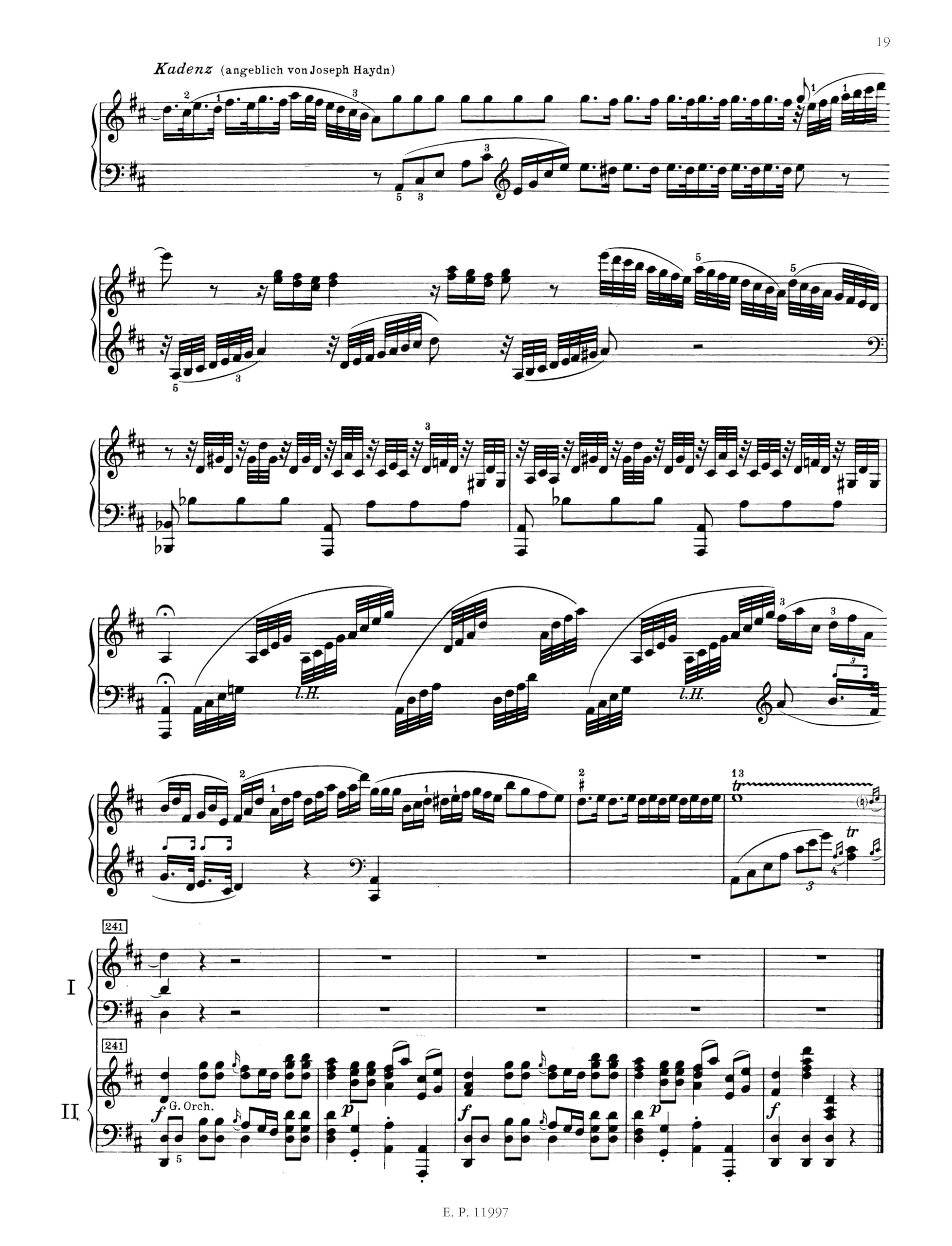 Haydn: Piano Concerto in D Major, Hob. XVIII:11,Used