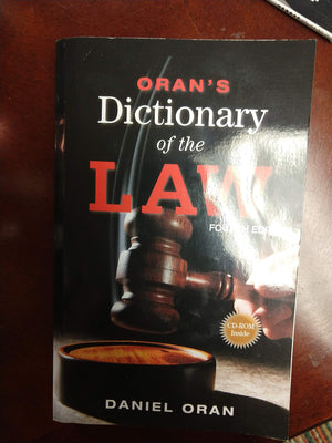 Oran's Dictionary of the Law,New