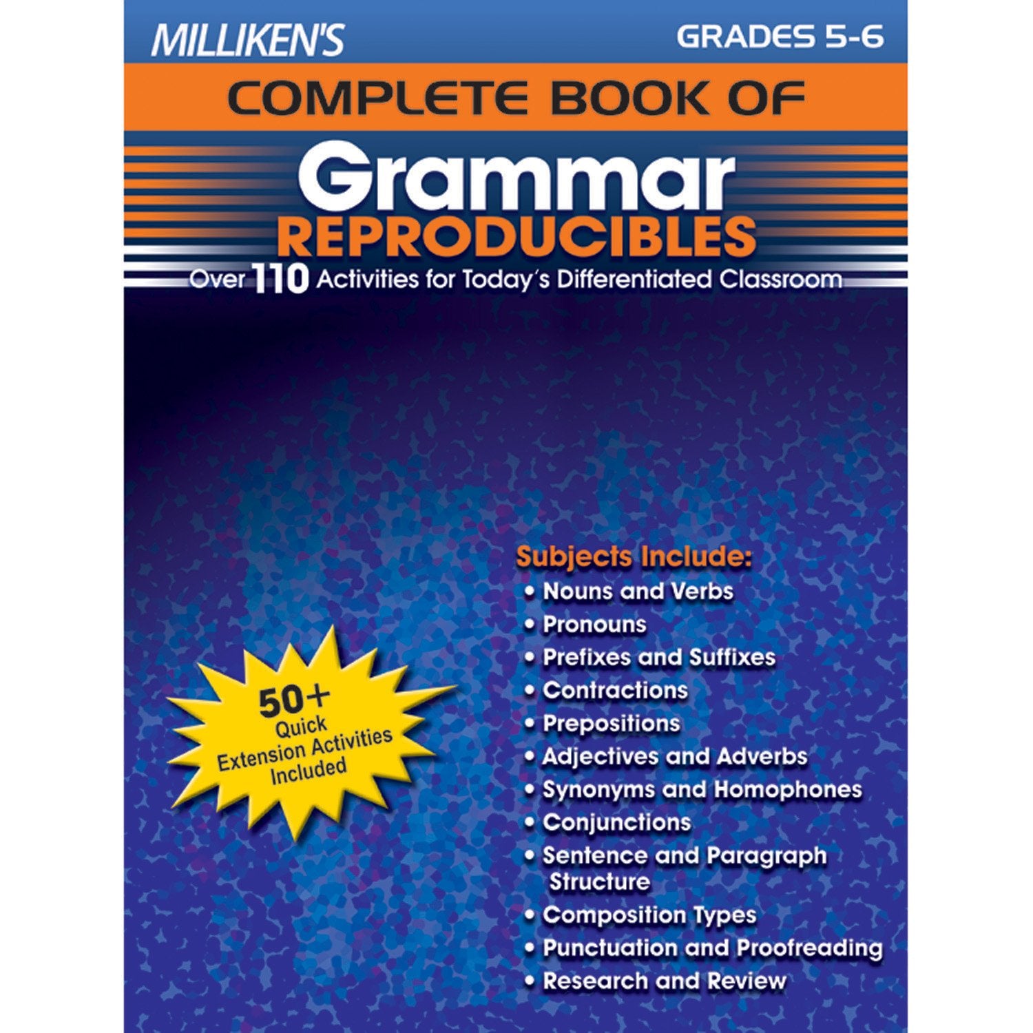 Milliken's Complete Book of Grammar Reproducibles  Grades 56,Used