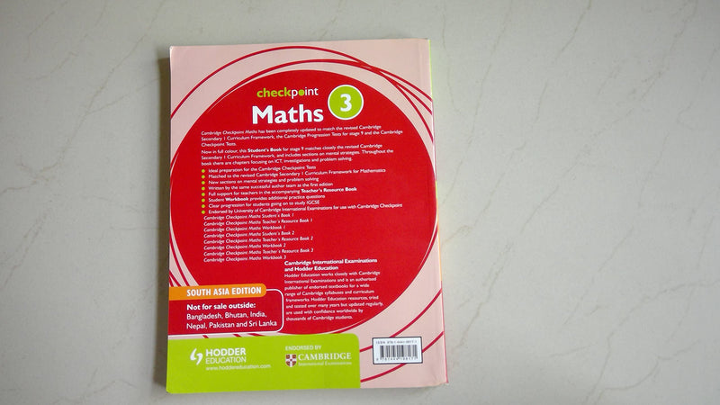 Cambridge Checkpoint Maths Workbook 3,Used