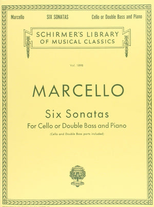 Six Sonatas For Cello or Double Bass and Piano,New