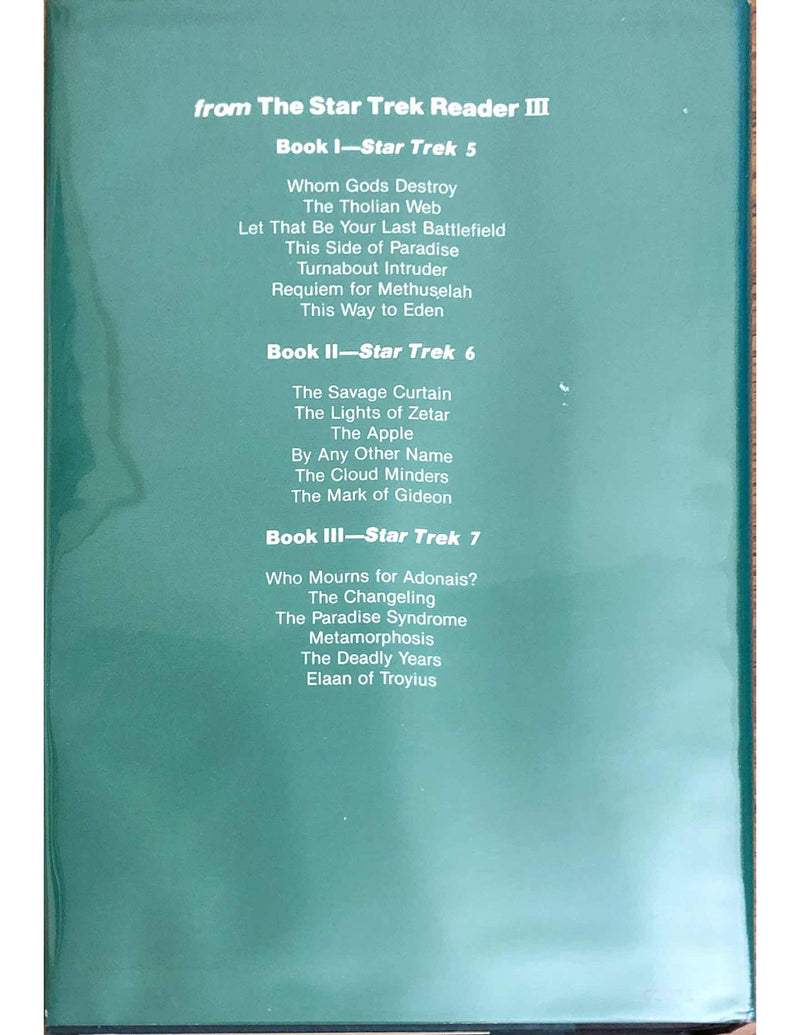 The Star Trek Reader Iii,Used