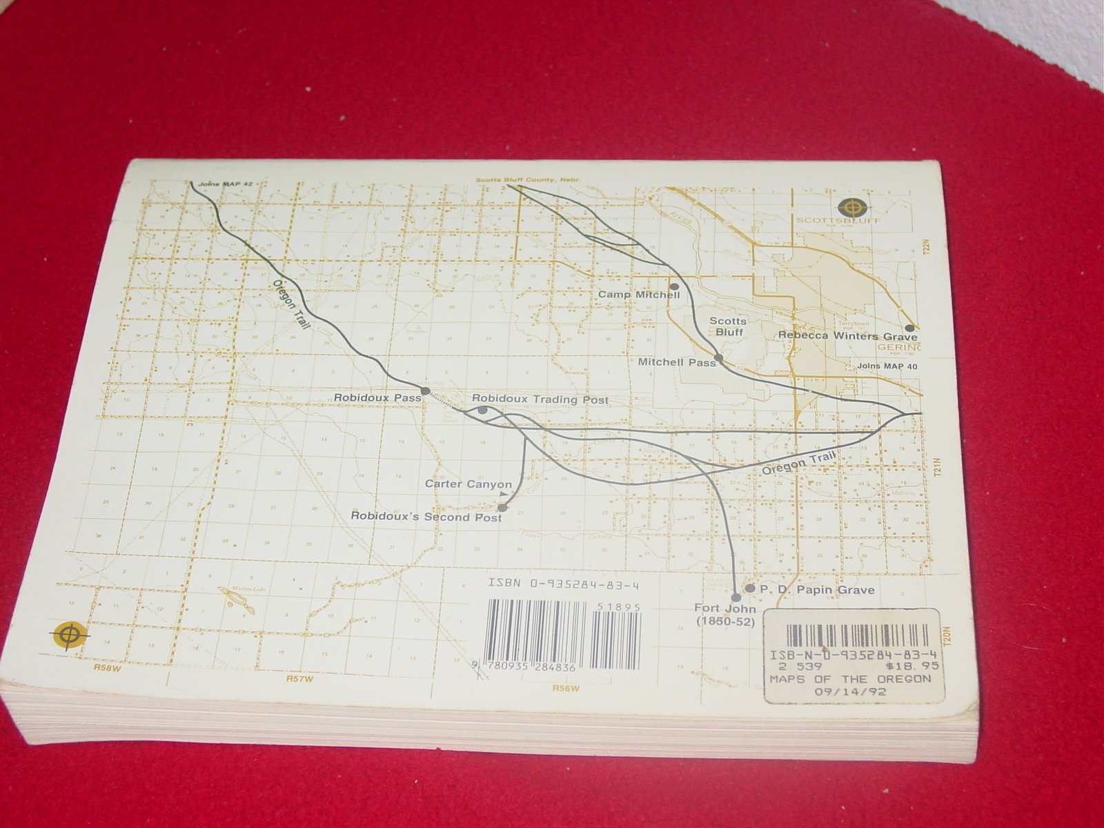 Maps of the Oregon Trail,Used