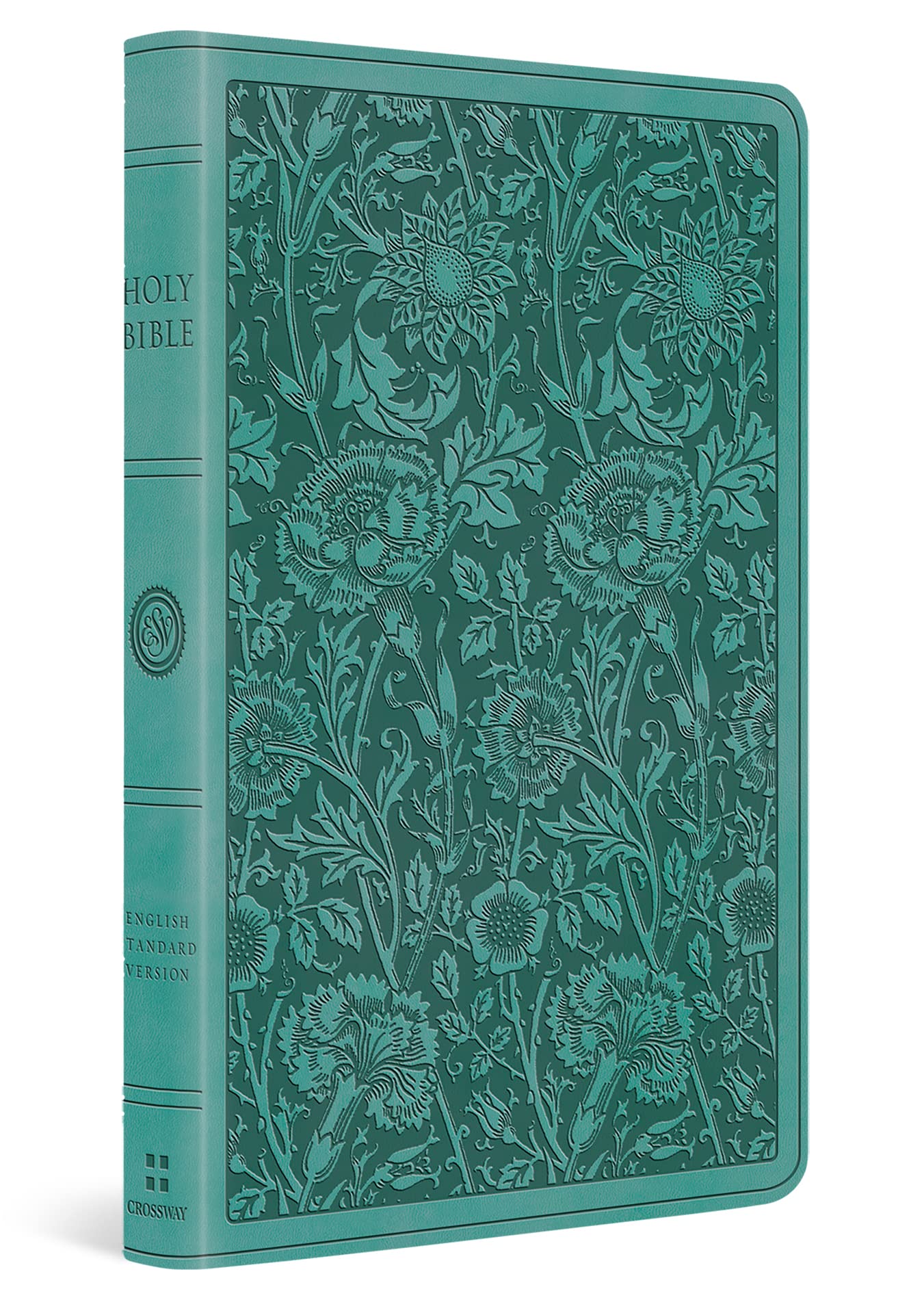 ESV Premium Gift Bible (TruTone, Teal, Floral Design),New