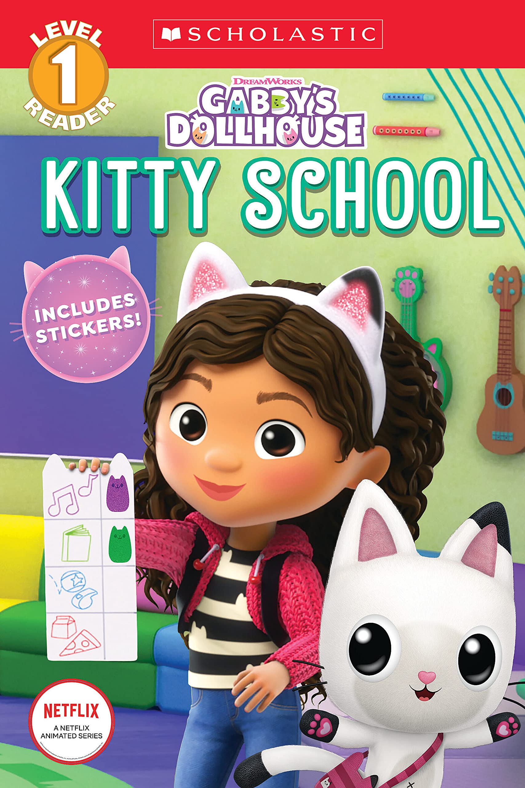 Kitty School (Gabby'S Dollhouse: Scholastic Reader, Level 1),New
