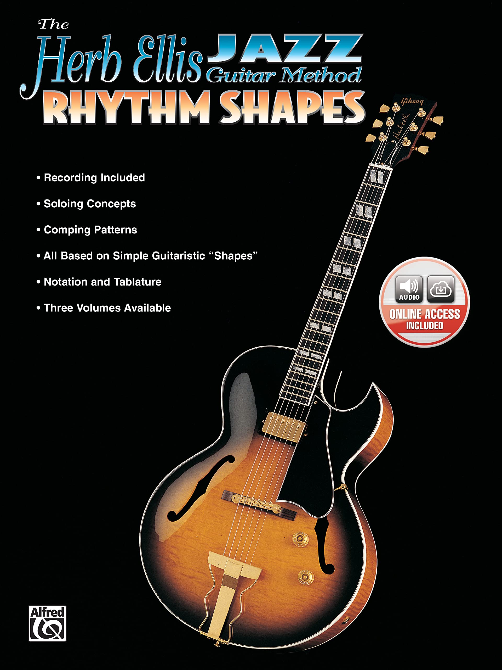 The Herb Ellis Jazz Guitar Method: Rhythm Shapes, Book & Online Audio,Used