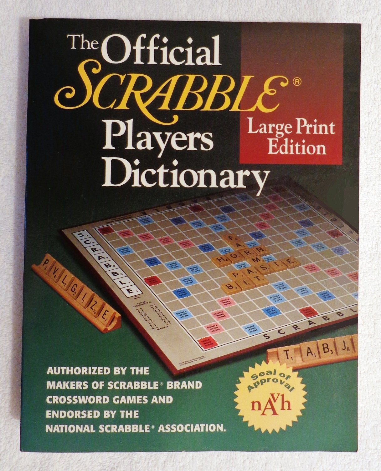 Merriam-Webster The Official SCRABBLE Players Dictionary, Large Print Edition - Essential Word Resource for Game Lovers