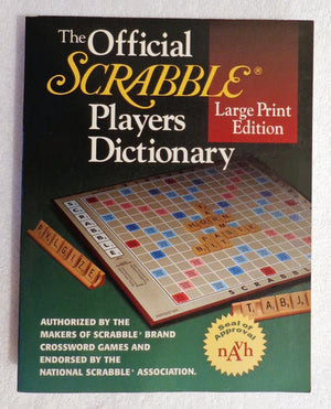 Merriam-Webster The Official SCRABBLE Players Dictionary, Large Print Edition - Essential Word Resource for Game Lovers