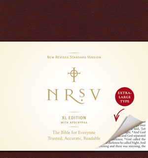 NRSV XL with Apocrypha (burgundy),Used