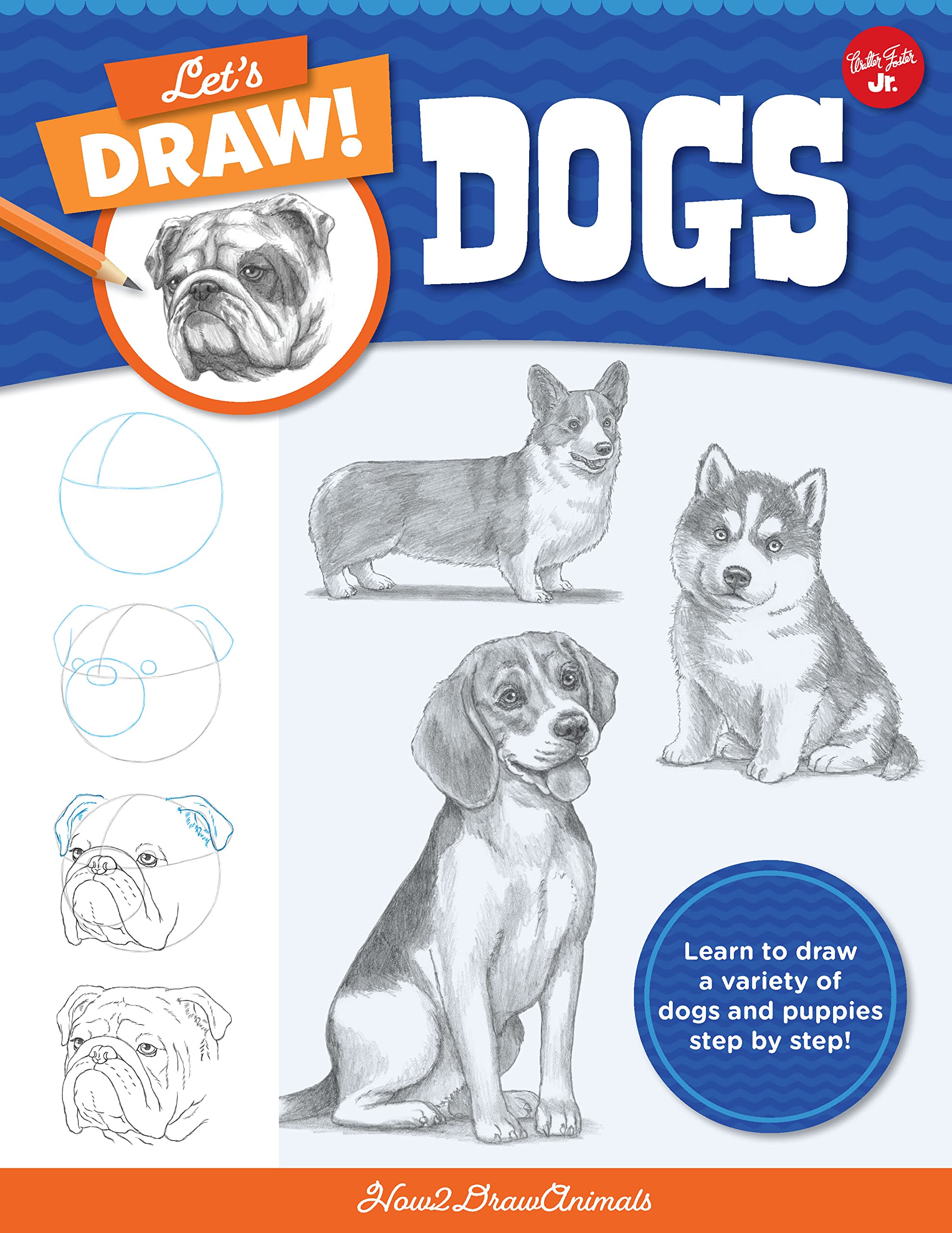 Lets Draw Dogs: Learn to draw a variety of dogs and puppies step by step! (Lets Draw, 2),Used