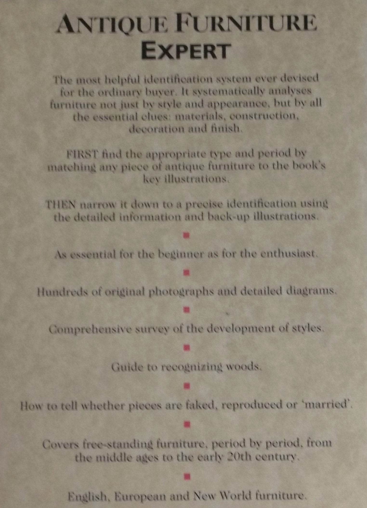 Antique furniture expert,New