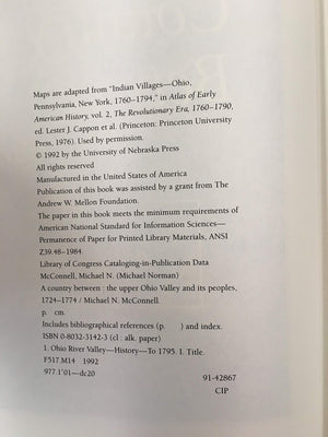 A Country Between: The Upper Ohio Valley and Its Peoples, 17241774,Used