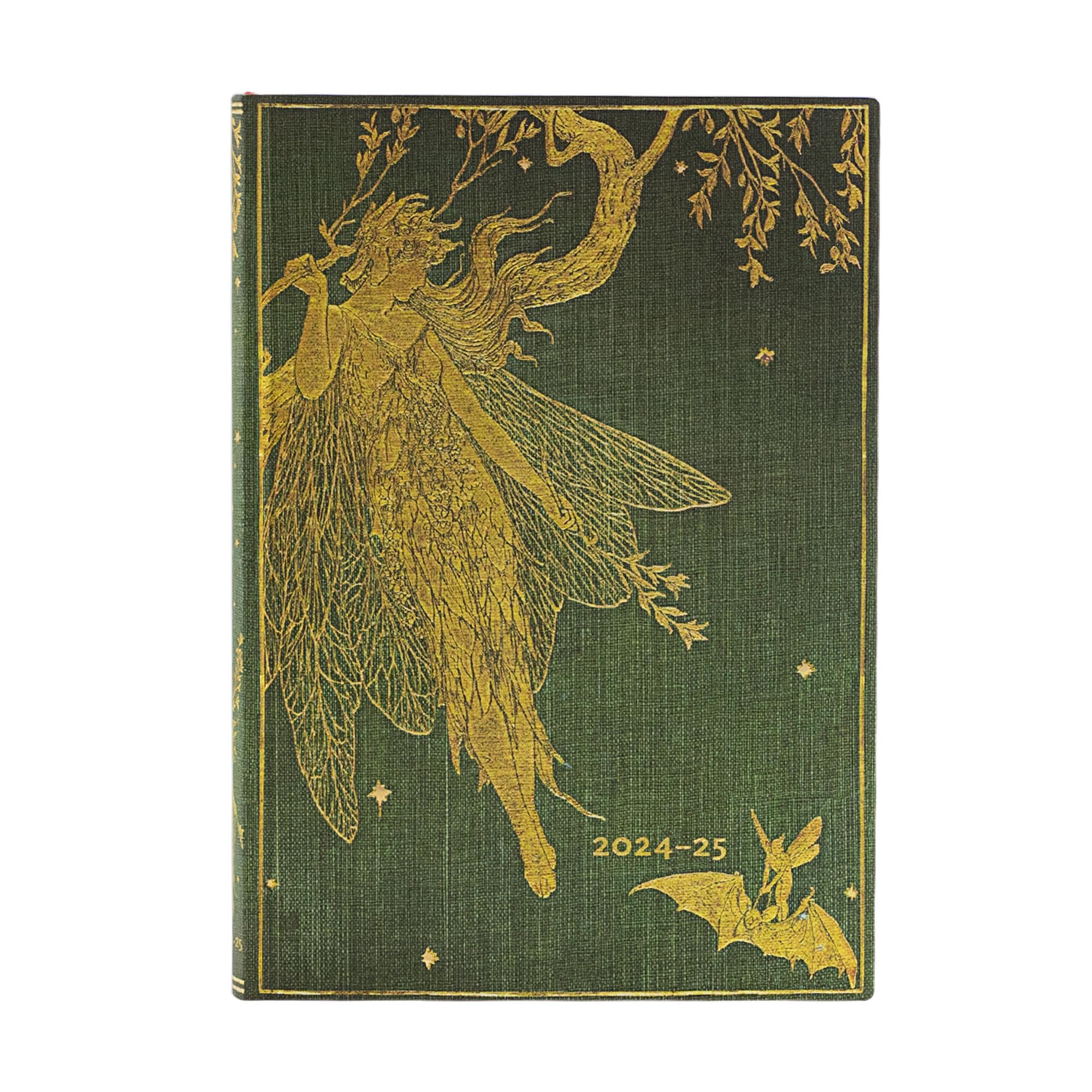 2025 Olive Fairy Midi Horizontal Softcover 18Month, 224Pg, 80Gsm, 2025 Flexi Planner (18Month) By Paperblanks (LangS Fairy B