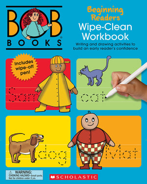 Bob Books  Wipeclean Workbook: Beginning Readers  Phonics, Ages 4 And Up, Kindergarten (Stage 1: Starting To Read),New