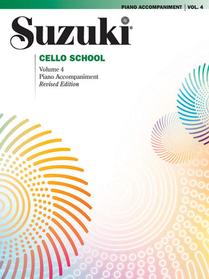 Suzuki Cello School, Vol 4: Piano Acc.,New