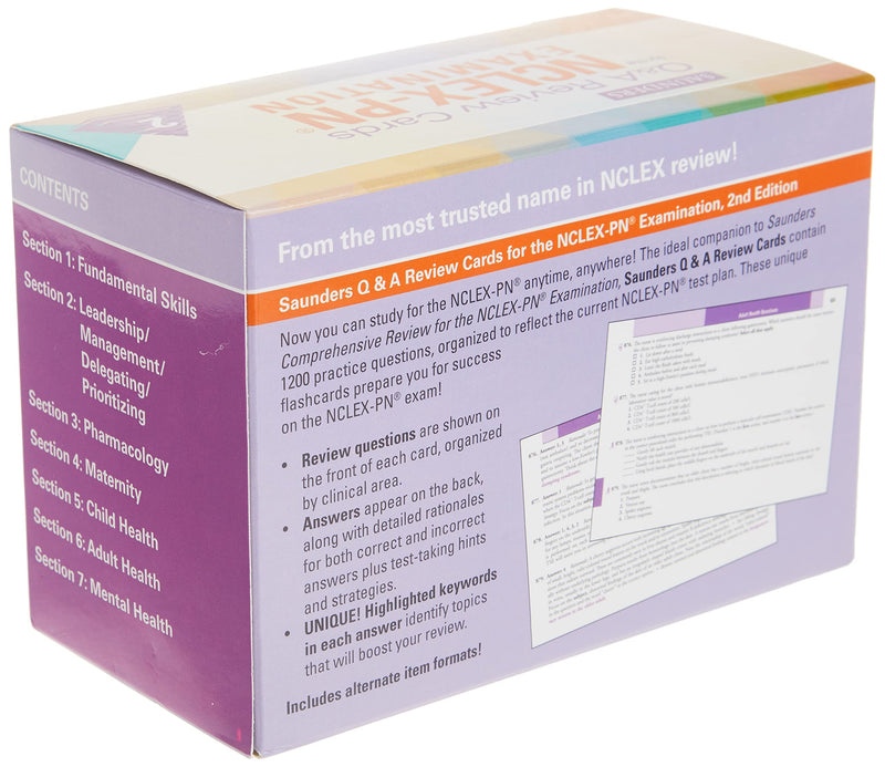 Saunders Q&A Review Cards for the NCLEXPN Examination,Used