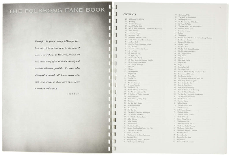 The Folksong Fake Book: (Fake Books),Used