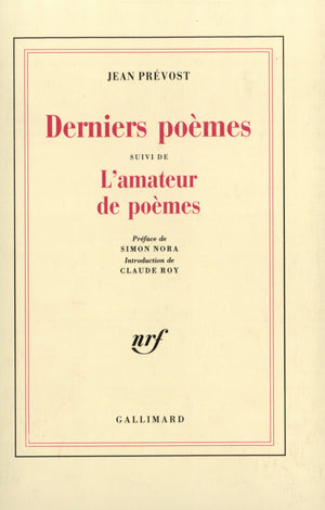 Derniers pomes / L'Amateur de pomes,New