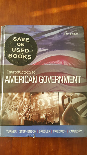 Introduction To American Government,Used